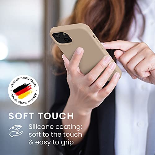 kwmobile Case Compatible with Apple iPhone 13 Case - TPU Silicone Phone Cover with Soft Finish - Mother Of Pearl - Image 4