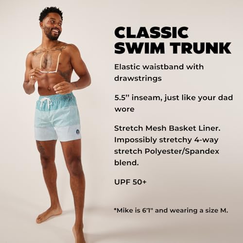 Image of Chubbies Men's Swim Trunks, Stretch Swimming Board Shorts, 5.5 inch Inseam