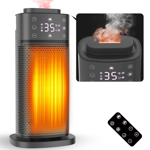 SUKITEN セラミックヒーター 【3in1 暖房・加湿・空気清浄】電気ヒーター...