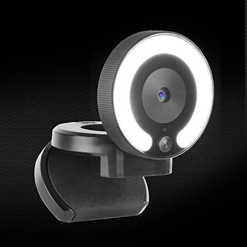 MWPRO Nero, Webcam Full HD, Ottica a 90º, Anello di Illuminazione, Microfono HQ - Webcam - Immagine 5
