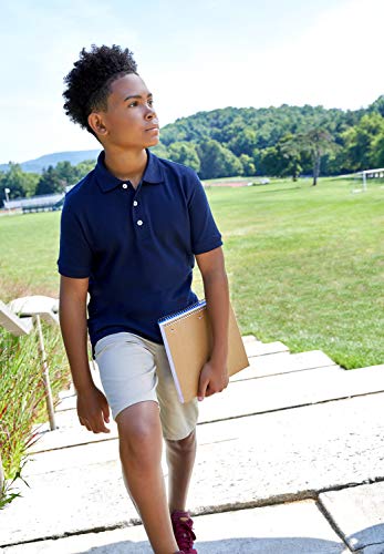 Image of French Toast Boys' Adjustable Waist Stretch Flat Front Shorts (Standard & Husky) for School Uniform