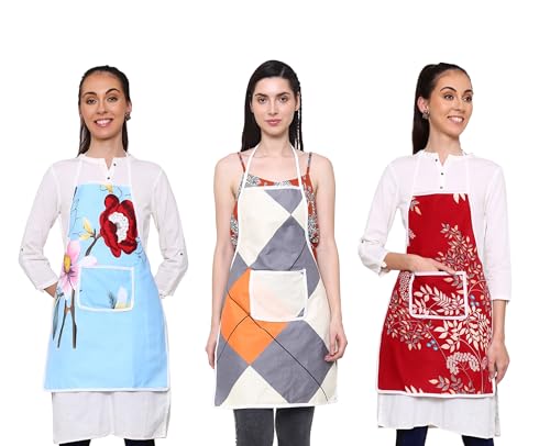 GLUN Printed Piping Waterproof Apron 3 Different Print Apron Pack of 3 (Print Pack 1) (B0BYDS8ZBN) Amazon Price History, Amazon Price Tracker