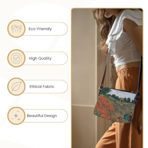 Image of Signare Tapestry Crossbody Bag Sling Shoulder Purse for Women