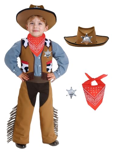 Disfraz de vaquero para niños y niñas miniatura 1