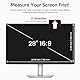 BERSEM Abnehmbarer Computer Blickschutzfolie 28 Zoll für 16:9 Monitor, Anti Glare, Blaulicht Filter, Anti-Spy, Anti-Scratch