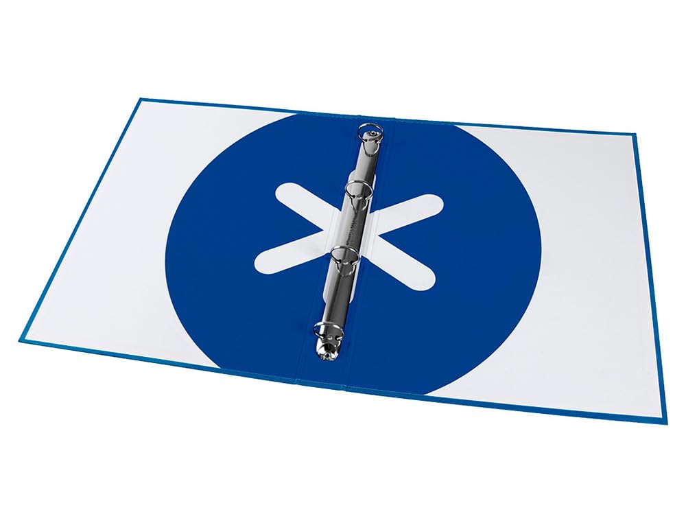 Liderpapel Antartik A4 Lined 4 Ring 25mm Round Folder Dark Blue