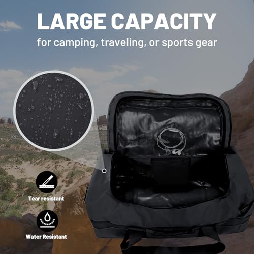 MIER Water Resistant Backpack Duffle Heavy Duty Convertible Duffle Bag with Backpack Straps for Gym, Sports, Travel3