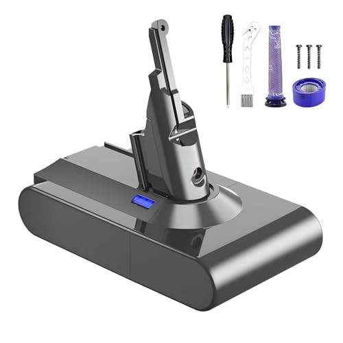 6000mAh Batterie pour Dyson V8 SV10, Compatible avec Dyson V8 Absolute/Animal/Fluffy SV10 Cordless...