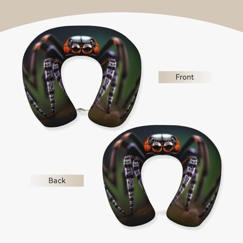Almohada de viaje de espuma viscoelástica U-shaped Negra miniatura 2