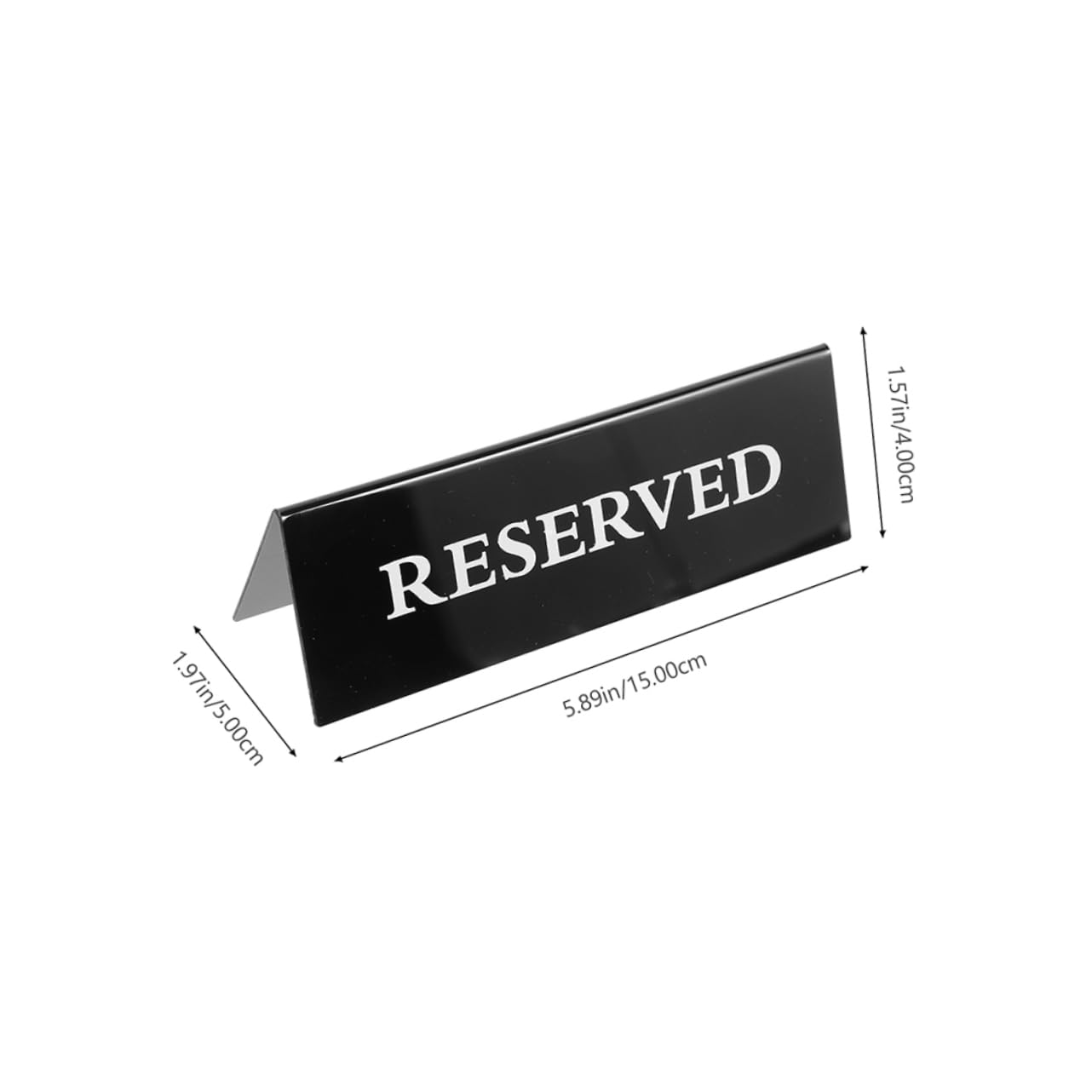 SOLUSTRE Elegant Acrylic Table Cards 2 Reserved Signs for Restaurant Chairs for Weddings