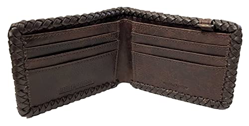 Harley-Davidson Men's Ride Free Bi-Fold Leather Wallet w/RFID Protection - Brown2