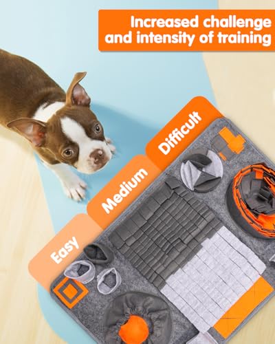 Cexovo Futtermatte,Schnüffelteppich für Hunde Riechen Trainieren Intelligenzspielzeug Futtermatte Trainingsmatte Waschbar Spielteppich Gegen Langeweile Und Anregung Langsamfütterungsunterlage