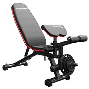 HARISON Weight Bench with Leg Extension and Leg Curl - Incline Decline Exercise Workout Bench with Preacher Pad for Home Gym Strength Training