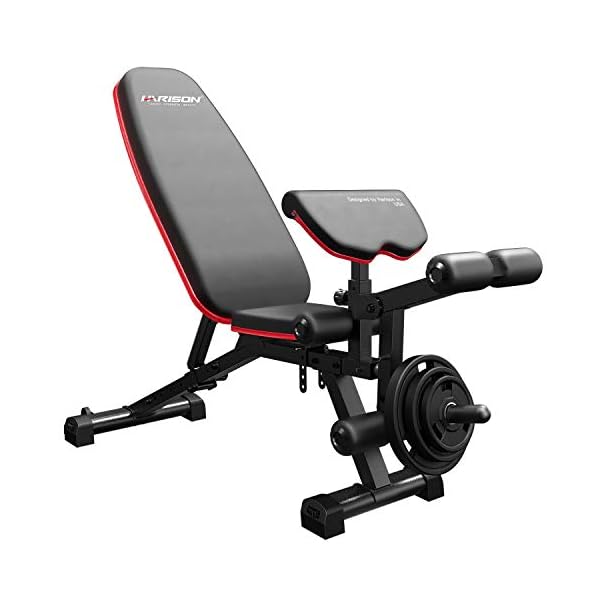 HARISON-Weight-Bench-with-Leg-Extension-and-Leg-Curl-Incline-Decline-Exercise-Workout-Bench-with-Preacher-Pad-for-Home-Gym-Strength-Training-2021-Updated HARISON Weight Bench with Leg Extension and Leg Curl - Incline Decline Exercise Workout Bench with Preacher Pad for Home Gym Strength Training