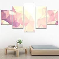 SIGNWIN 5 Panel Canvas Wall Art Modern Art Contemporary Digital Art Dramatic Geometric Multicolor Patterns for Home Decorations Ready to Hang - 60
