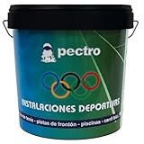 PECTRO Pittura per pavimenti esterni ed interni e campi sportivi 14 L - Pavimento di garage, cantina, stanzino e campi sportivi in cemento - Colori (14 L, Grigio)