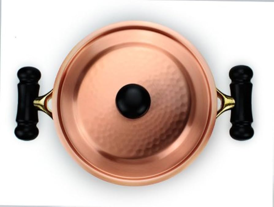 Amazon｜新光金属 両手鍋 素銅 20cm アンティック IH対応鎚目 IH-102