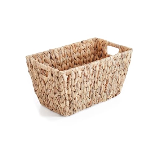 Oikos - Cesto Organizador Retangular com Alças 38cm de Palha Fibr...