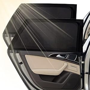 Joyblossom Parasol de Coche para Ventana Lateral Trasera, para Niños y Mascotas, Sombrilla Universal con protección UV, Compatible con la mayoría de los vehículos, 2 Unidades