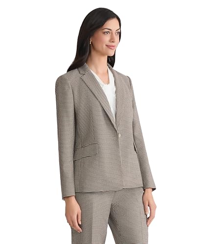 Kasper Women's Houndstooth One Button Jacket2