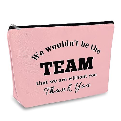 Boss Leader Appreciation Makeup Bag for Women Employee Manager Supervisor Coach Thank You Cosmetic Bag Colleague Leaving Boss Day Birthday Thanksgiving Gift Oxford Cloth Travel Pouch
