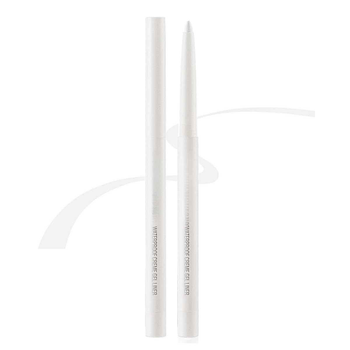 eyeliner pencil retractable eyeliner creamy pigmented smudge proof eye liner pen White