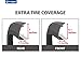Tyger Auto Fender Flares Compatible with 2015-2017 Ford F-150, Smooth Textured Paintable Bolt-Riveted Style 4pc | TG-FF8F4168
