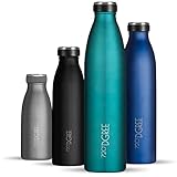 720°DGREE Edelstahl Trinkflasche “milkyBottle” - 750ml - BPA-Frei, Auslaufsicher, Kohlensäure...