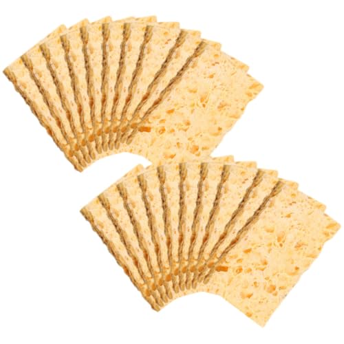 CHILDWEET 50pcs Solder Sponge Solder Iron Tip Cleaner Soldering Iron Tip Cleaner Solder Cleaner Sponge Sponge