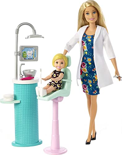 Set Barbie Profesiones Dentista con Muñecas y Accesorios miniatura 5