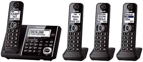 Panasonic Kx-Tgf344B Dect 6.0 Technology Expandable Up To 6 Handsets 3-Way Conferencing Night Mode Automatic Noise Reduction 4-Handset Landline Telephone #TOP1