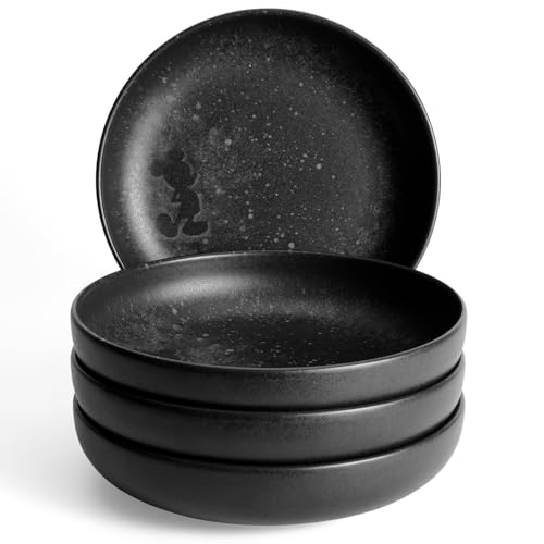 Fyrklövern Disney 4er-Set Hochwertiger Schwarze Steinzeug Tiefer...