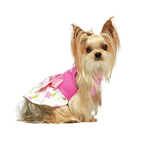 Fitwarm I Love You Mom Dog Clothes Holiday Festival Dog Dresses Puppy Party Costumes Doggie Shirts Cat Outfits Pink Small #TOP3