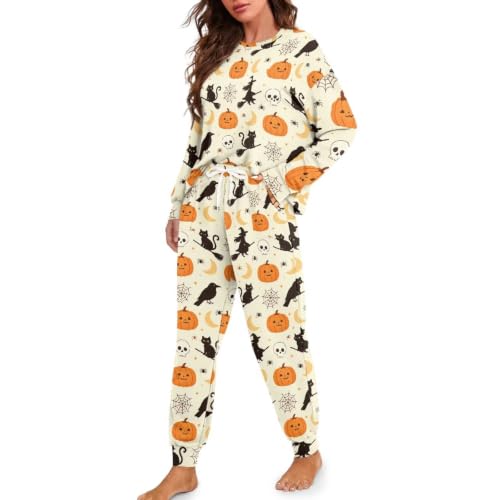 Image of Womens Lounge Set Long Sleeve Soft Pajama Sets