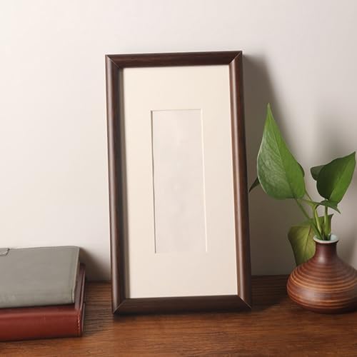 Homxi Holz Bilderrahmen Nussbaum 20.32 x 40.64 cm