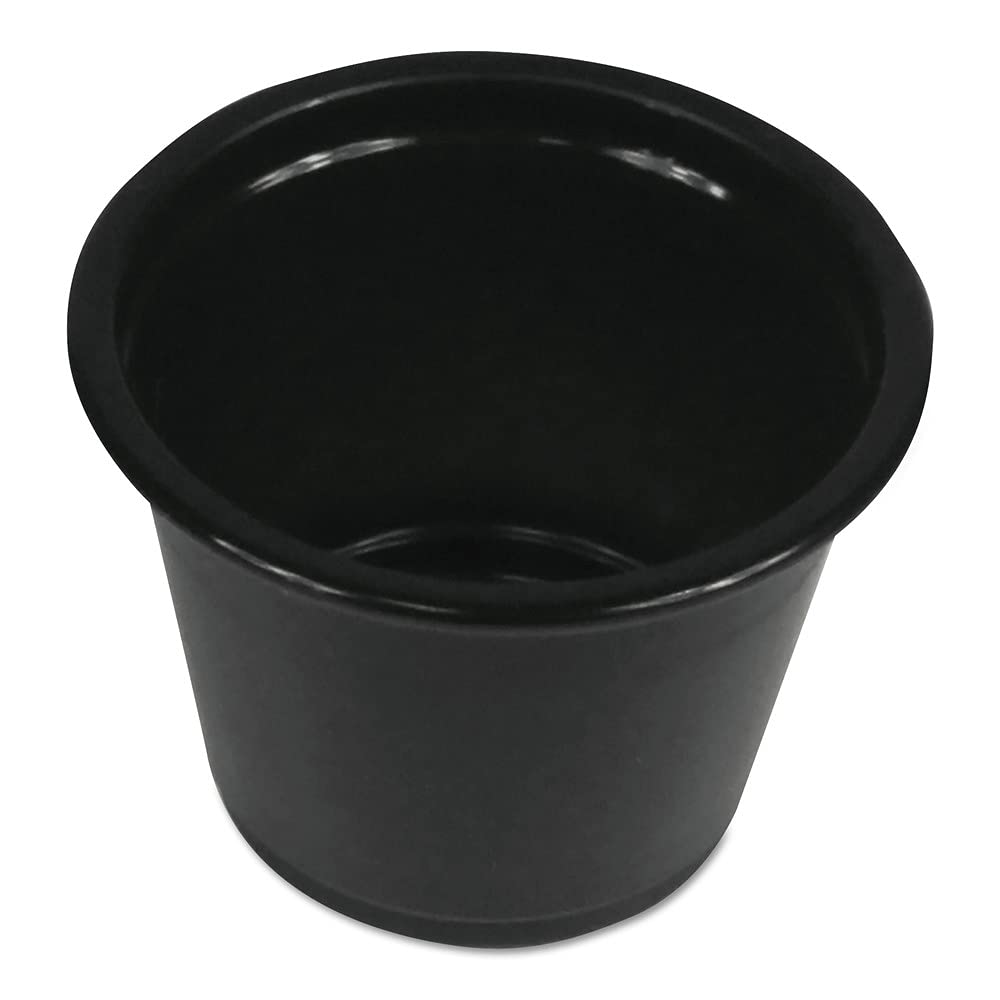 Boardwalk BWKPRTN1BL 1 oz. Polypropylene Souffle/Portion Cups - Black (2500/Carton)