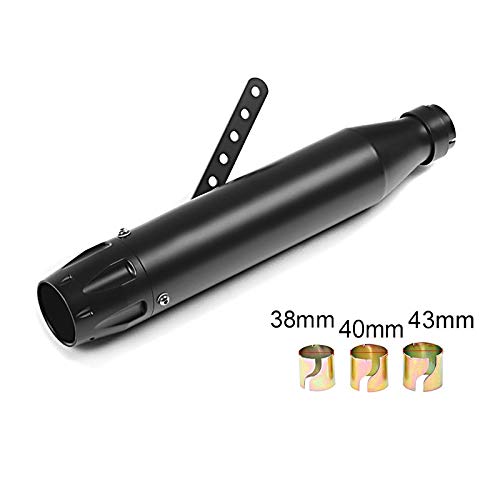 Tubo de Escape Straight II para Moto Custom Negro CB6736