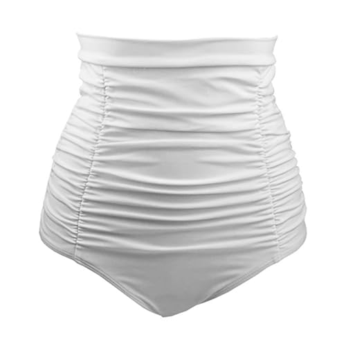 Braguitas Mujer - Braga Bikini Reductor Barriga Bikini,Culotte Sexy Pantalon Ruched Braguita Color Sólido Traje de Baño Clásico Bañador