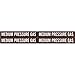 Brady 73914, Pipe Marker B736 2X12 Black/Yellow 25/Rl, 4 Rolls of 25 pcs