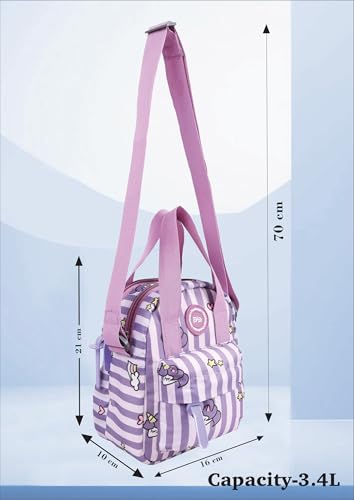 Image of PB Pearlbags Soft Crossbody Shoulder Or Hand Bag or Sling bag Water Resistant Anti Fall Stationery Storage Bag Handbag Clutch Bag Sweet Birthday Gift For 5-10 Years Children Students Girls