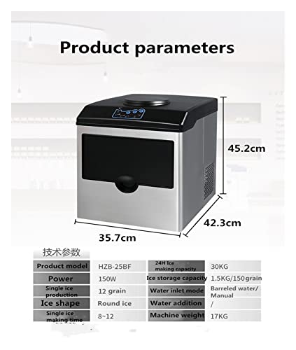 Eiswürfelmaschine Elektrische Kugel-Eismaschine Maschine Desktop Barreled Water Inflow Einfach zu bedienen für Anfänger und Profis 10 Eiswürfelmaschine Elektrische Kugel-Eismaschine Maschine Desktop Barreled Water Inflow Einfach zu bedienen für Anfänger und Profis