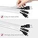 Moxita 10ft - 1/2 inch Cable Sleeve Split Wire Loom Tubing for Power Audio USB Cable, Cord Management for TV Computer, Protects from Pets Chewing, White