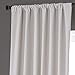 HPD HALF PRICE DRAPES Solid Thermal Insulated Blackout Curtains for Bedroom 96 Inches Long Curtain (1 Panel) Signature Blackout Linen Window Curtains for Living Room, 50W x 96L, Caravan Beige