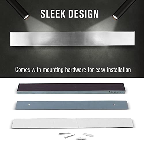 ﻿Island Genius 16 Inch Stainless Steel Magnetic Knife Holder Bar Strip For Wall - Kitchen Knife, Utensil And Tool Storage Organizer Magnet #TOP3