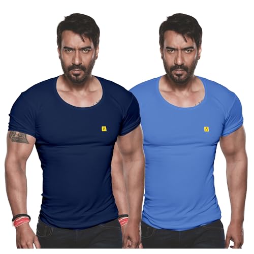 Image of Amul Comfy Men's Vest | Round Neck | Breathable Lightweight Innerwear | Moisture Wicking | Soft Feel | Pack of 2 | Color May Vary