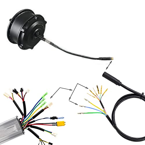 WMLBK Hub Motor Convert Extension Cable 9 Pin Connector Ebike Motor Conversion Line Electric Bicycle Bike Accessories Female To Male Connector Cable (80CM) - Image 3