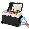 BENY 12V Car Refrigerator 48 Quart Dual Zone Car Fridge, Portable Freezer App Adjustable -4?~68? with 12/24V DC 100/240V AC Adapter, Electric Cooler for Camping, RV, Truck, Vehicles, Travel