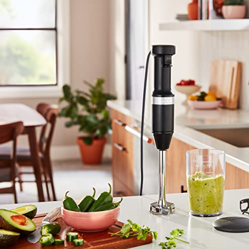 KitchenAid Variable Speed Corded Hand Blender KHBV53, Matte Black image 5