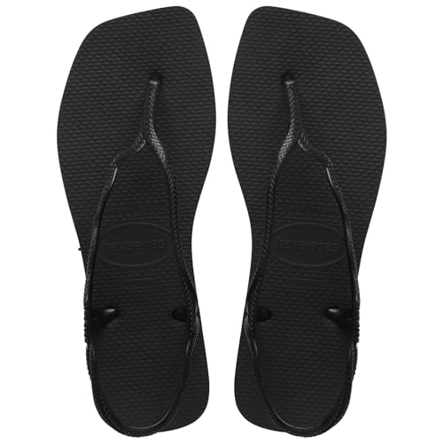 Havaianas Women's Soleil Sandals - Two Strap Sandals for Women - Black, 62