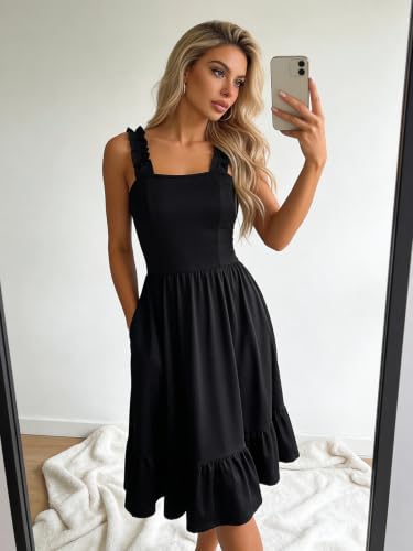Image of Berydress Sundress for Women 2026 Cute Spaghetti Strap Summer Midi Dresses